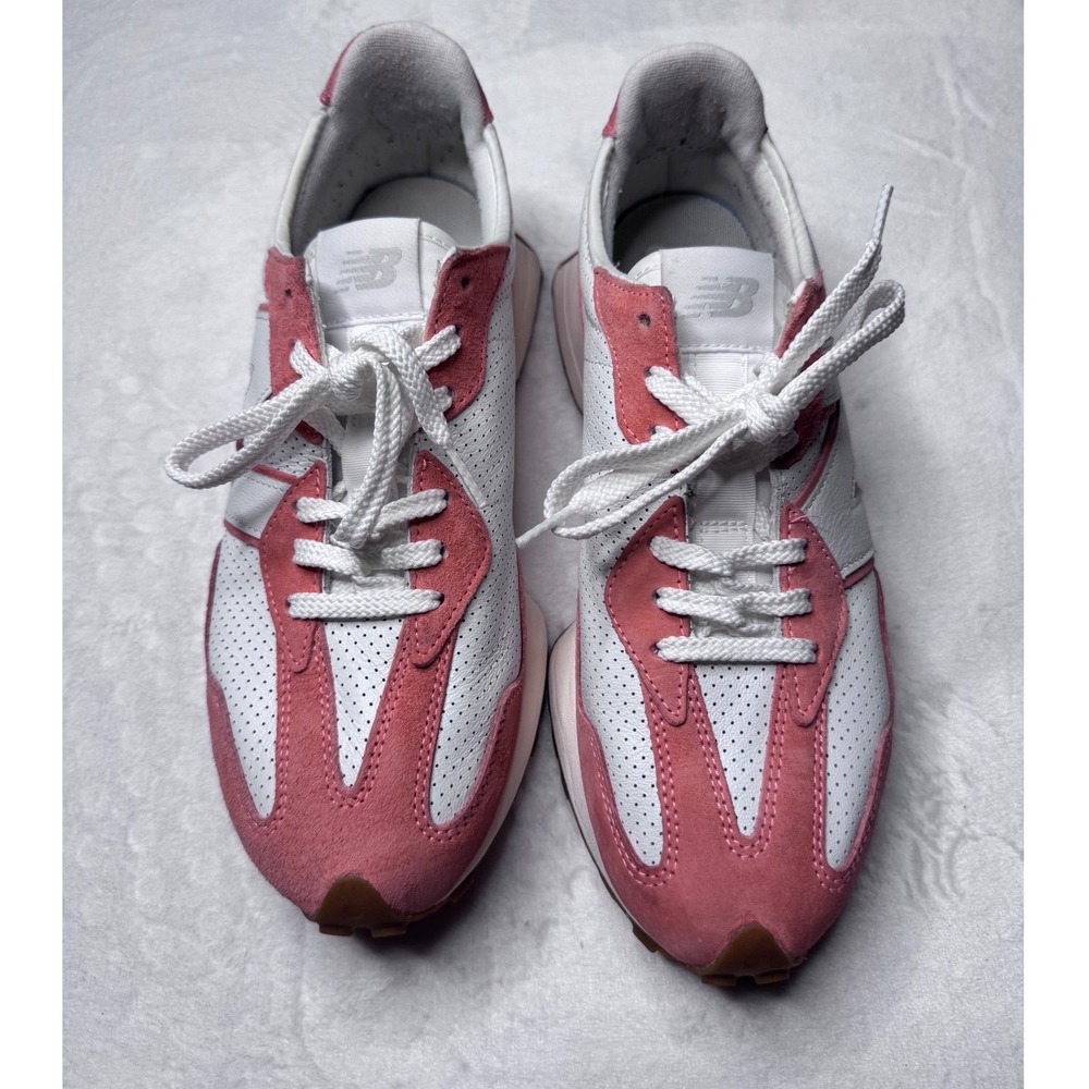 New Balance 327 Primary Pack 2021 Mens 10.5 White Paradise Pink Suede MS327PN